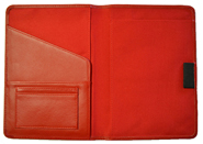 Leather Bound Notebook Red
