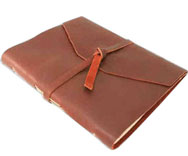 Wrapped Leather Covered Notebooks