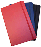 Black, navy blue, red premium imitation leather journal book